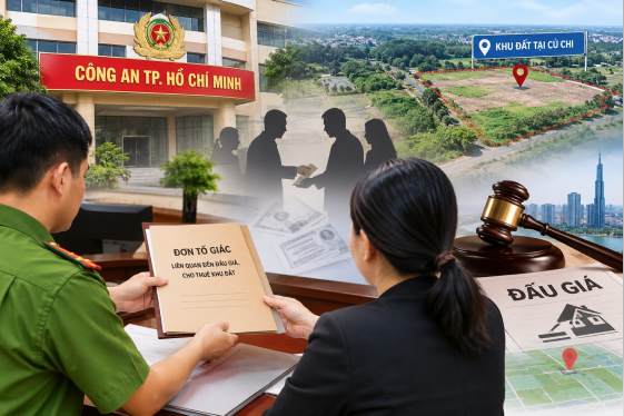 Công an TP. Hồ Chí Minh chuyển đơn tố giác liên quan việc đấu giá, cho thuê khu đất tại Củ Chi